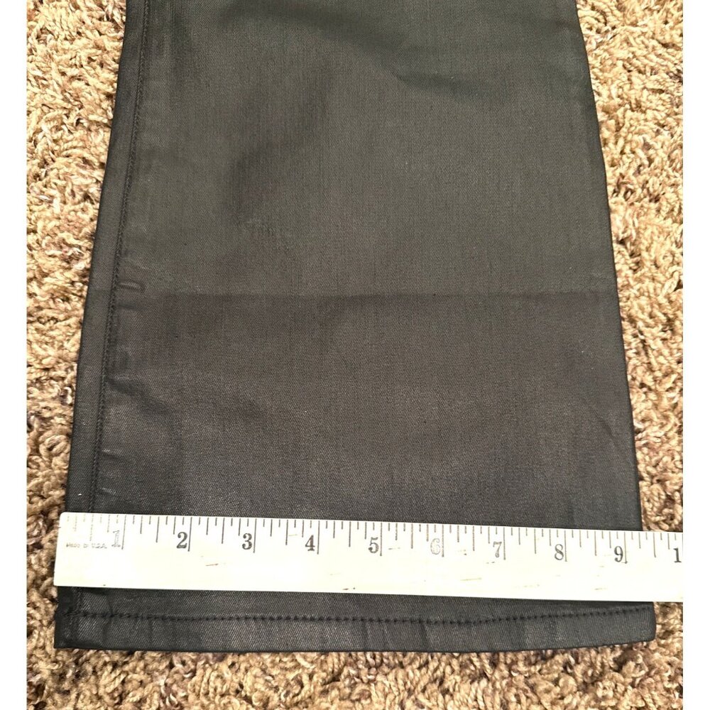 NWT Banana Republic Women's Low-Rise Bootcut Black Shiny Jeans Size 29/8 - Picture 9 of 12